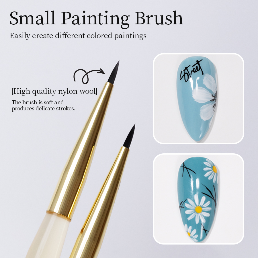 Nail Art One Stroke - فرشاة رسم فن الأظافر فائقة الدقة