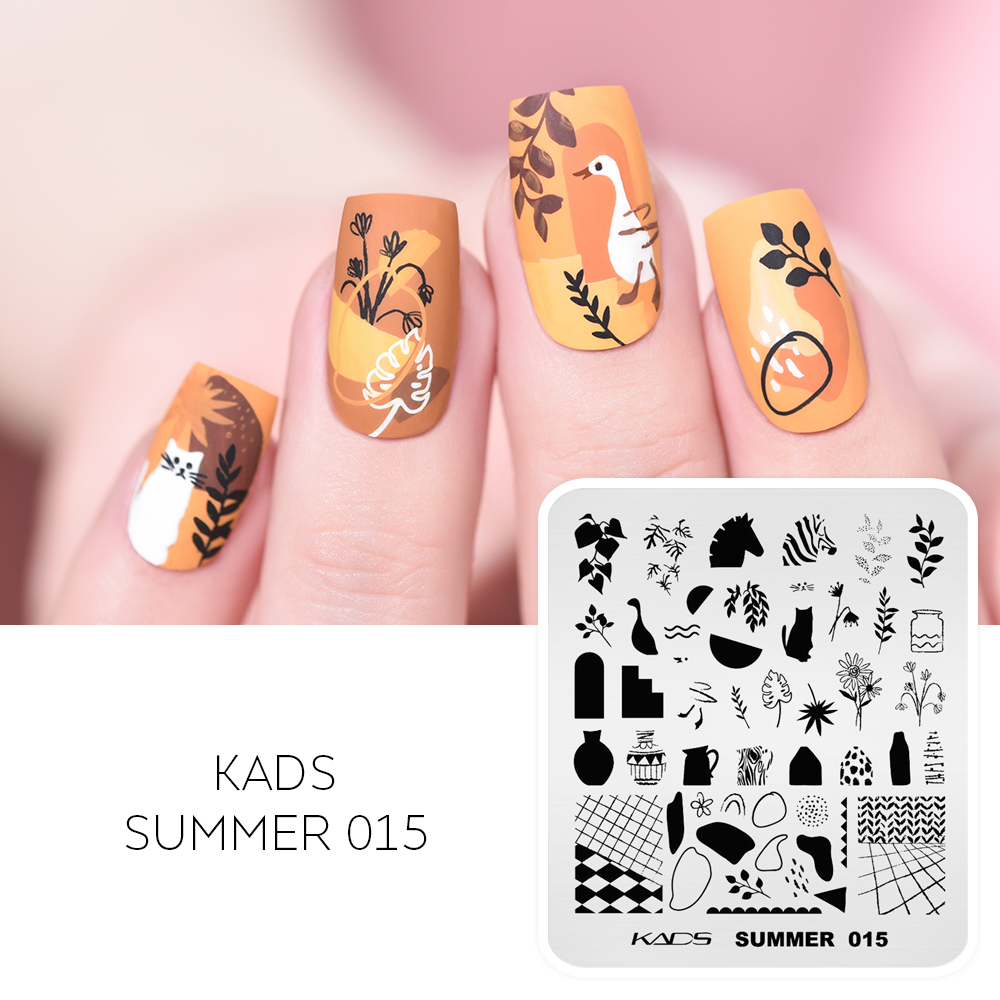 Nail Art Zebra - KADS صيف 015 مسمار الفن لوحات