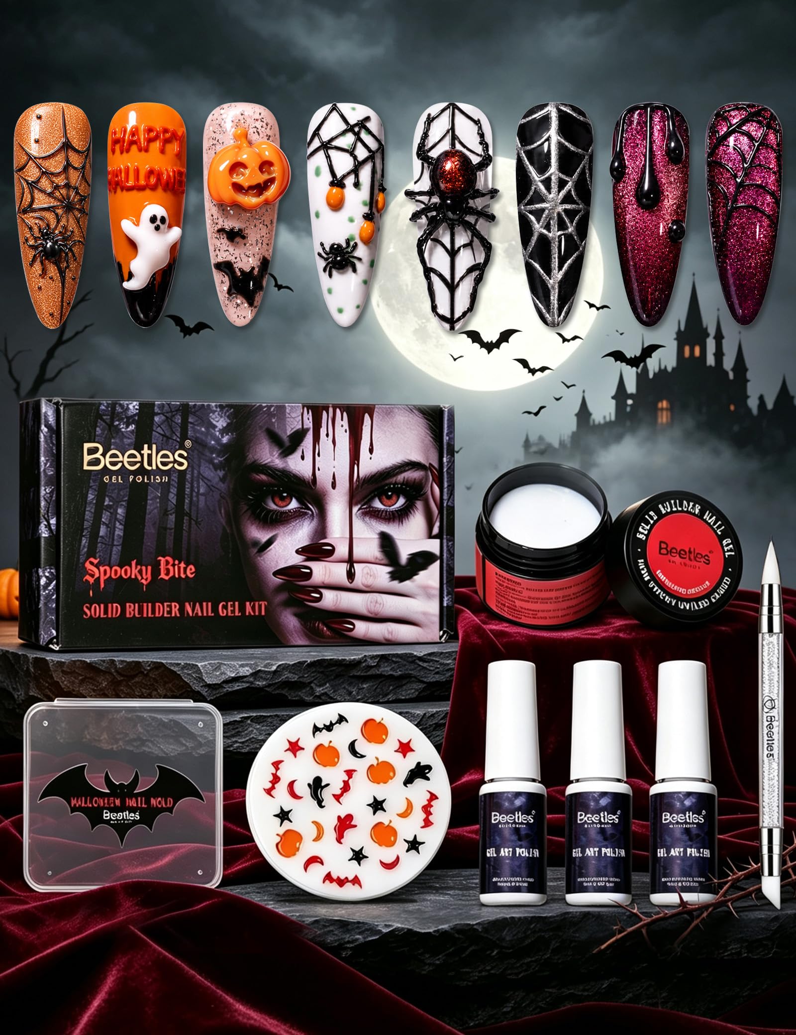Nail Art Vampire - جل ثلاثي الأبعاد لفن الأظافر بتصميم