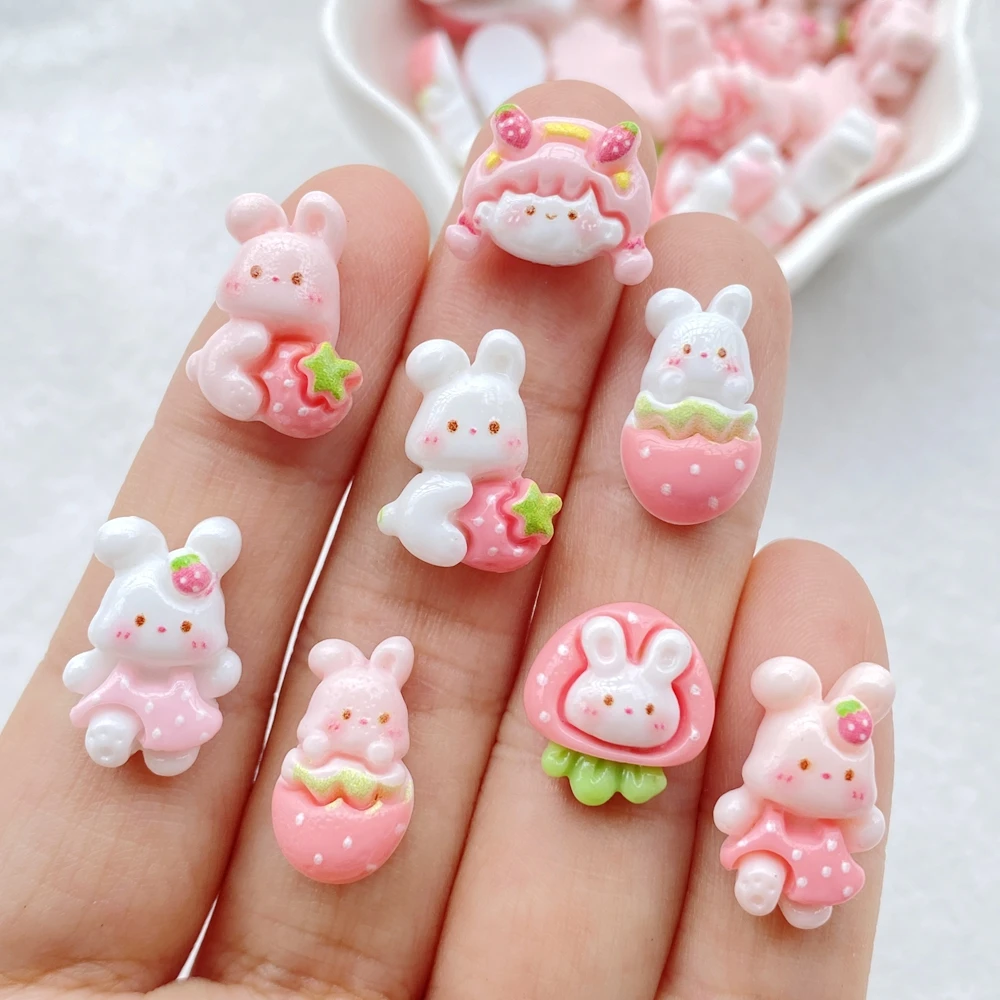 Nail Art Motif - 30 قطعة من الراتنج الملون على