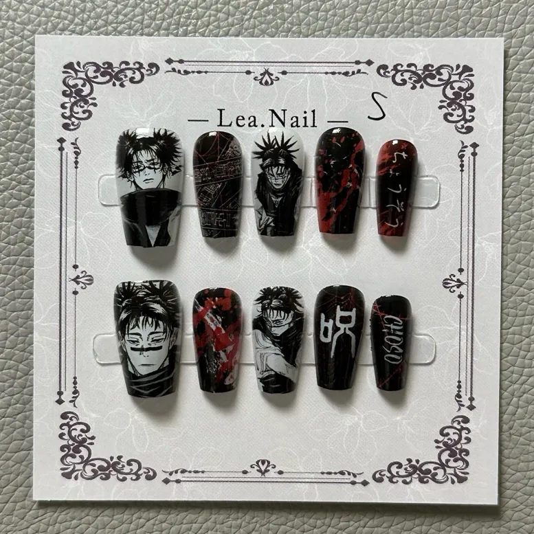 Nail Art Motif - Gojo Satoru مانيكير عيون القط طباعة