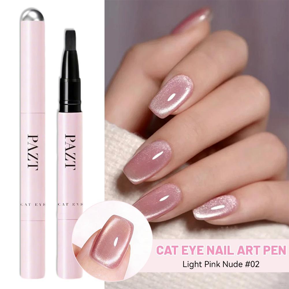 Nail Art One Stroke - قلم طلاء أظافر مغناطيسي، 7 في