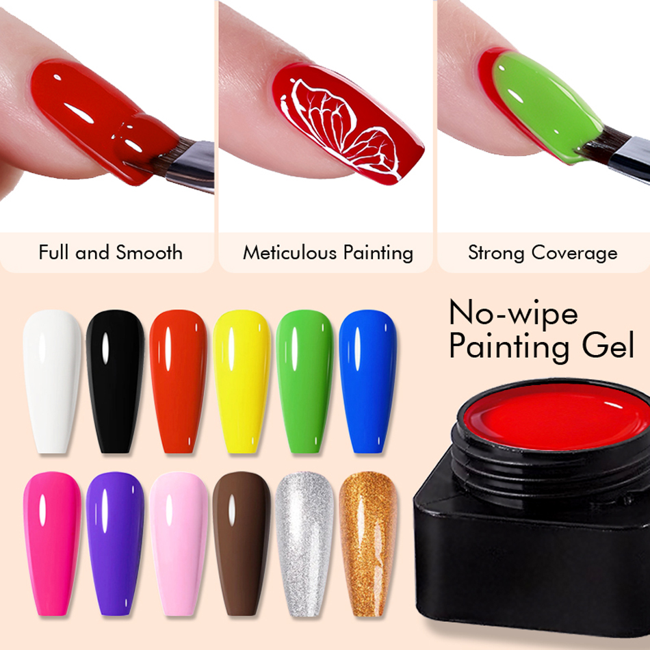 Nail Art One Stroke - جل طلاء شبه صلب من CHUNSHU