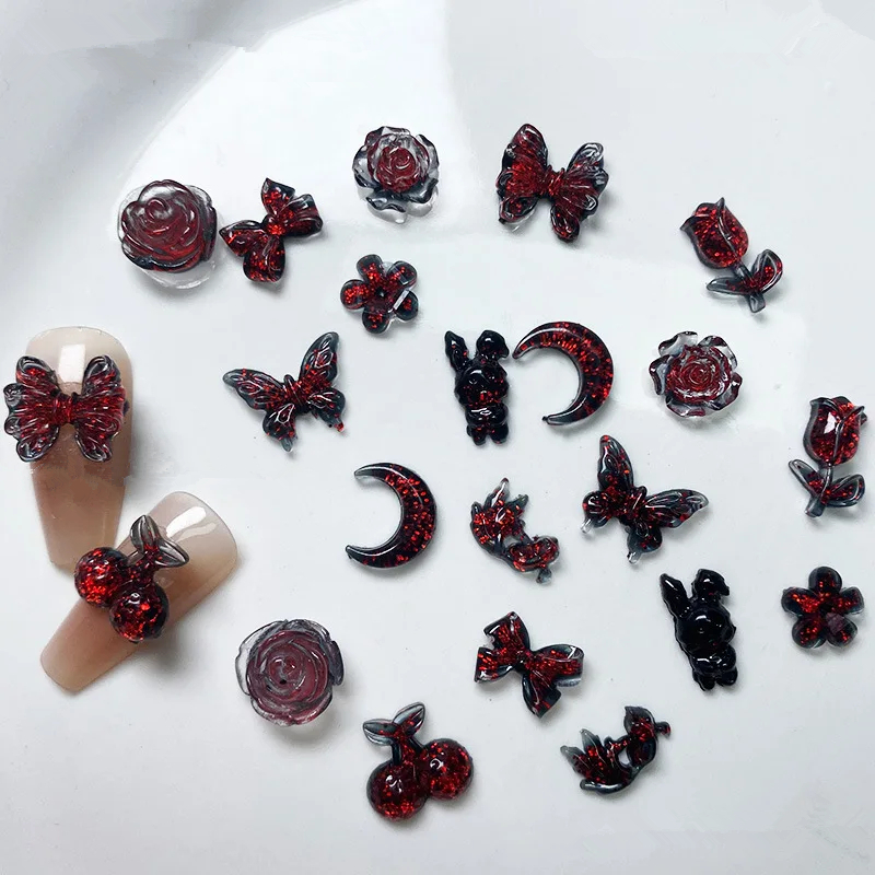 أكسسوارات أظافر زهور مصاصي الد - مراجعة Nail Art Vampire وسعره