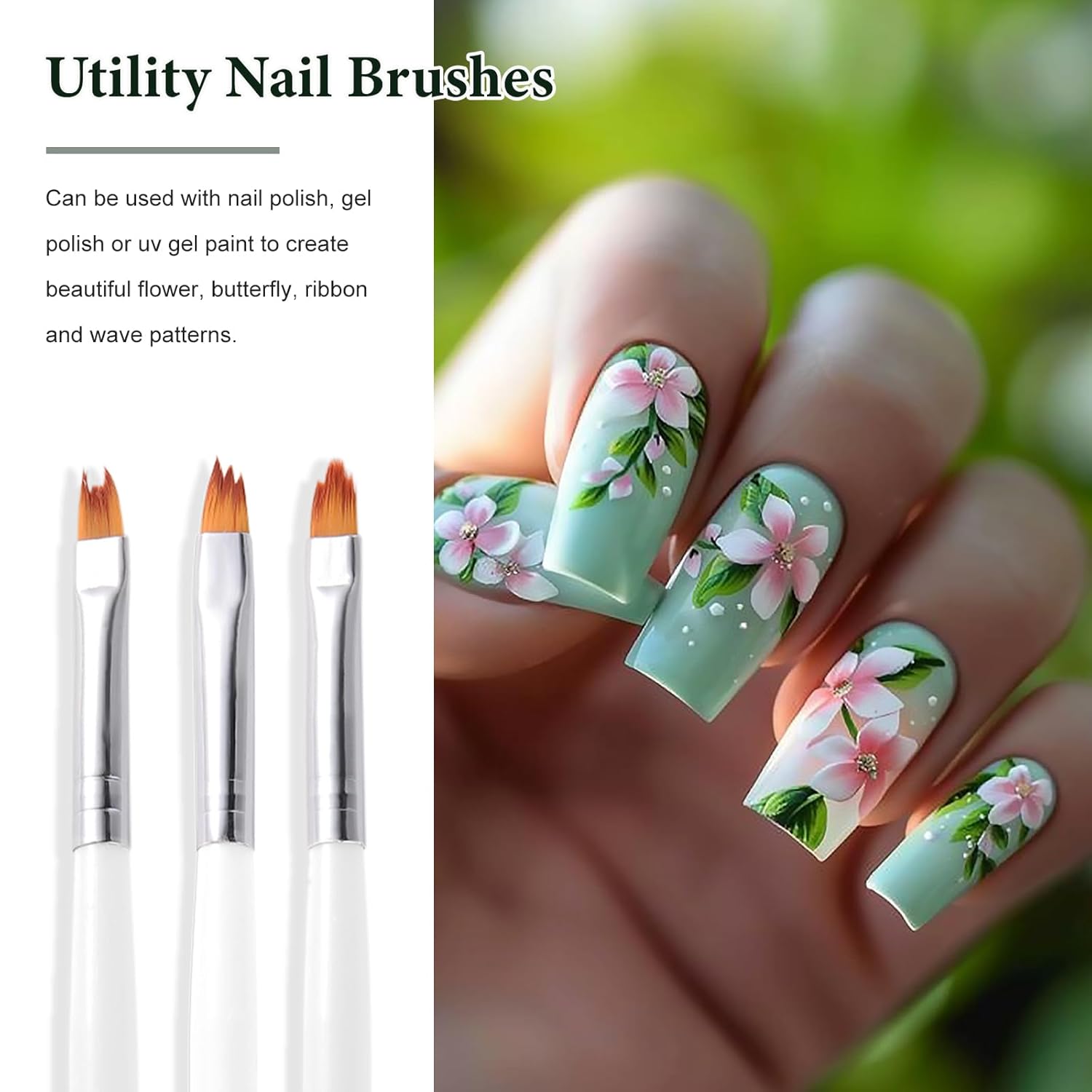 مجموعة فرش طلاء الأظافر 8 قطع  - مراجعة Nail Art One Stroke وسعره