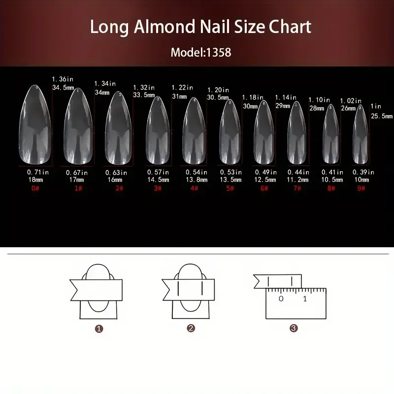 24 قطعة لامعة طويلة اللوز هالو - مراجعة Nail Art Vampire وسعره