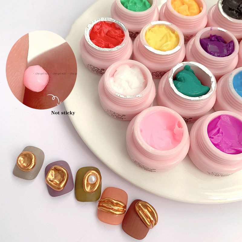 12 لون النحت جيل للأظافر ، 5D  - مراجعة Nail Art One Stroke وسعره