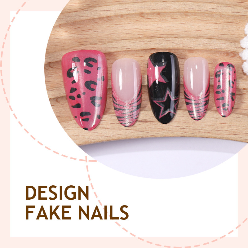 24 قطعة أظافر صناعية لاصقة بتص - مراجعة Nail Art Zebra وسعره