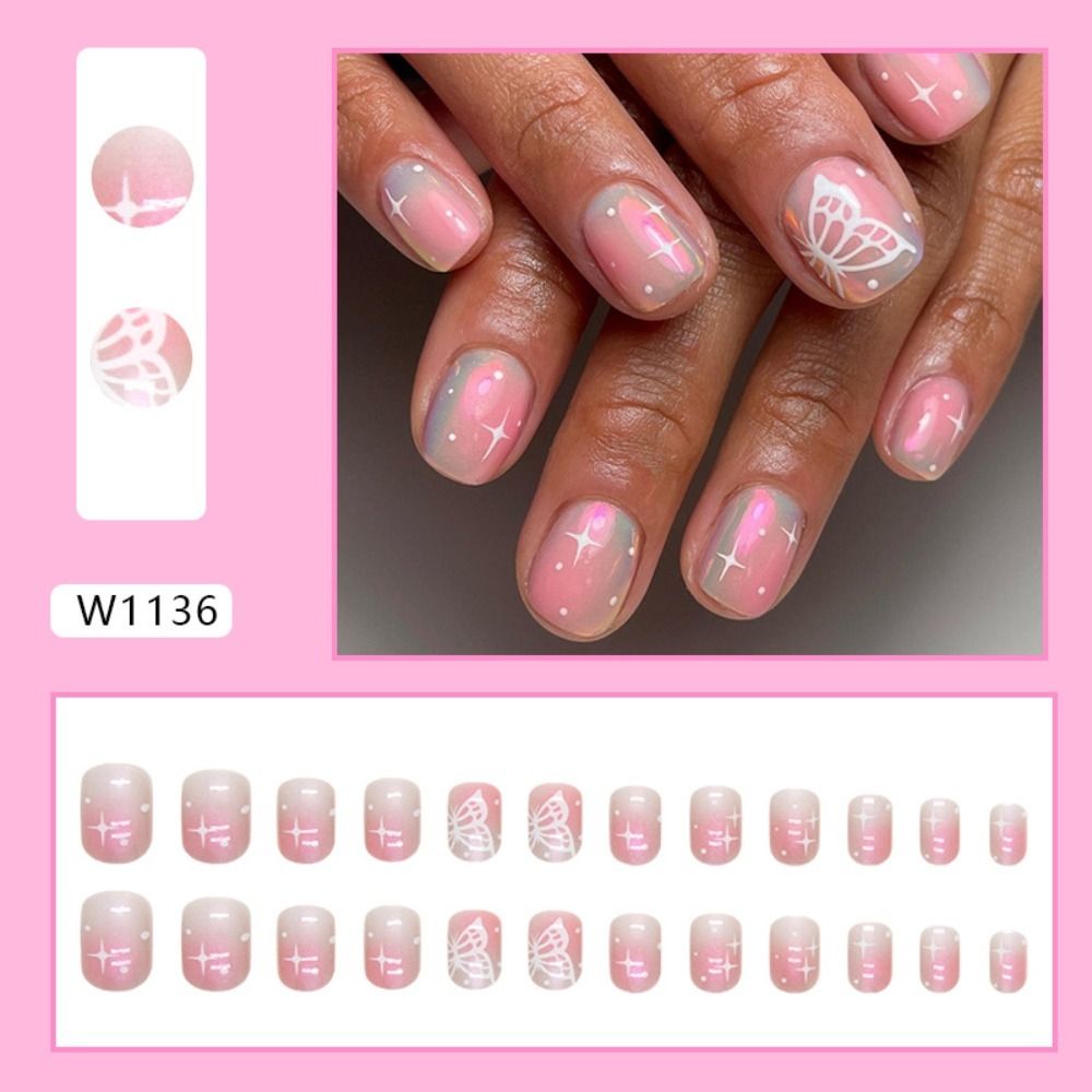 جديد قصير جولة الأظافر كاذبة ز - مراجعة Nail Art Zebra وسعره