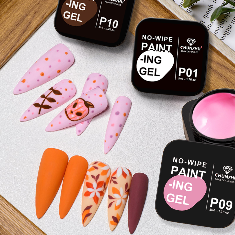 جل طلاء تشونشو للمانيكير ، شبه - مراجعة Nail Art One Stroke وسعره