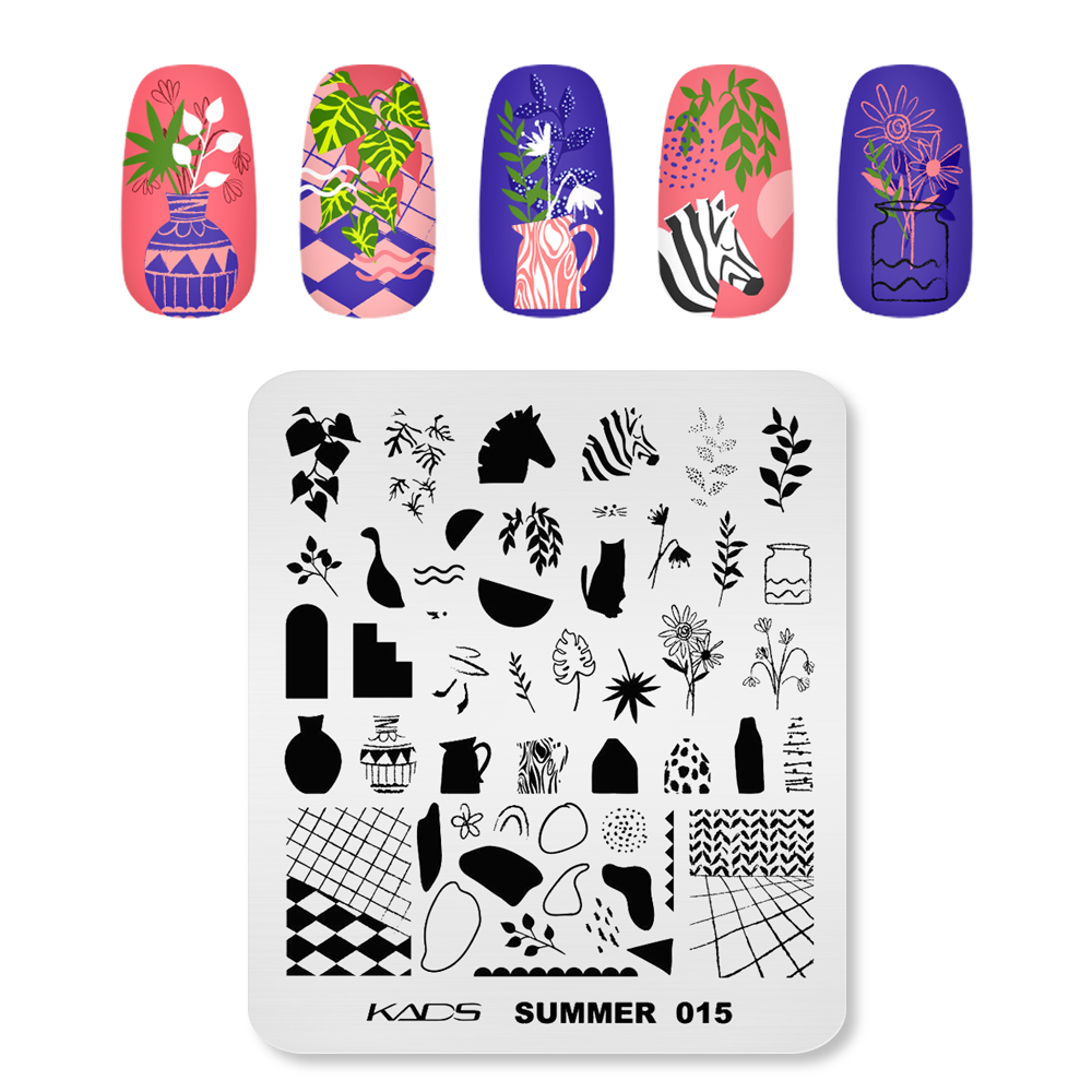 KADS صيف 015 مسمار الفن لوحات  - مراجعة Nail Art Zebra وسعره