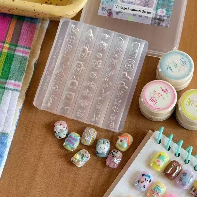قالب سيليكون ثلاثي الأبعاد لفن - مراجعة Nail Art Motif وسعره