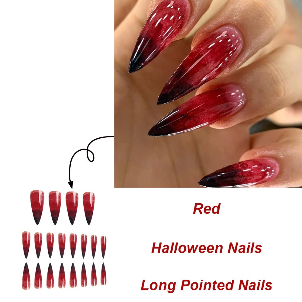 24 قطعة من الأظافر الاصطناعية  - مراجعة Nail Art Vampire وسعره
