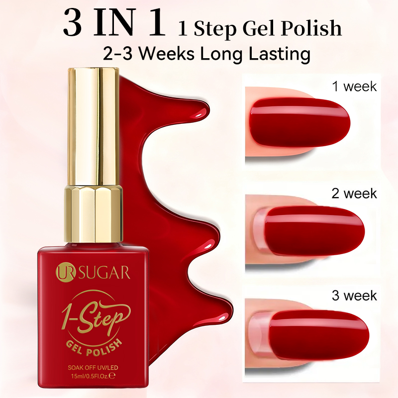 UR السكر 15 مللي الأحمر 1-خطوة - مراجعة Nail Art One Stroke وسعره