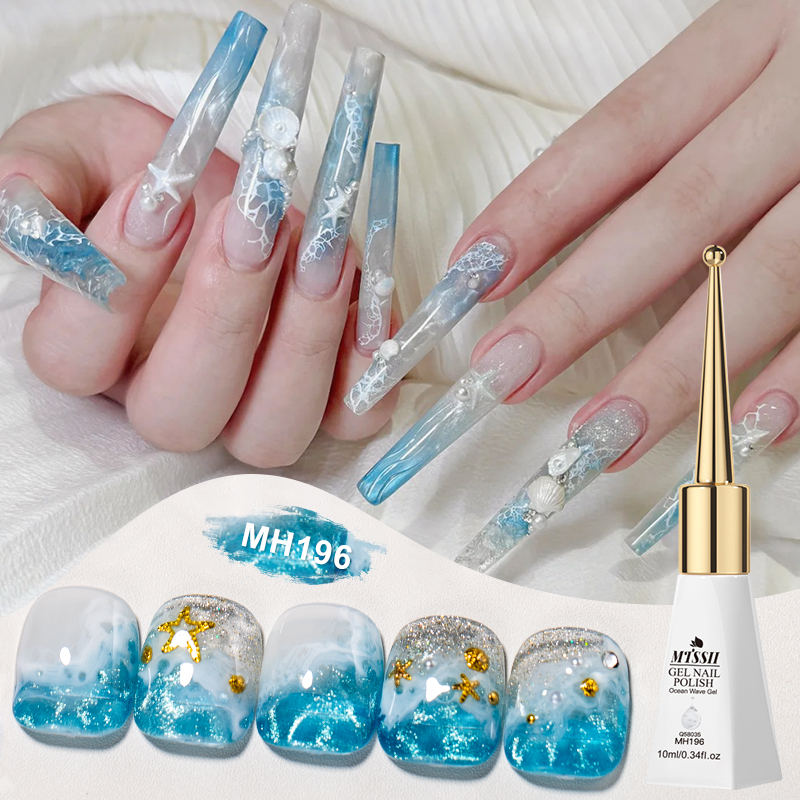 جل أظافر أبيض بتأثير موجات الم - مراجعة Nail Art One Stroke وسعره