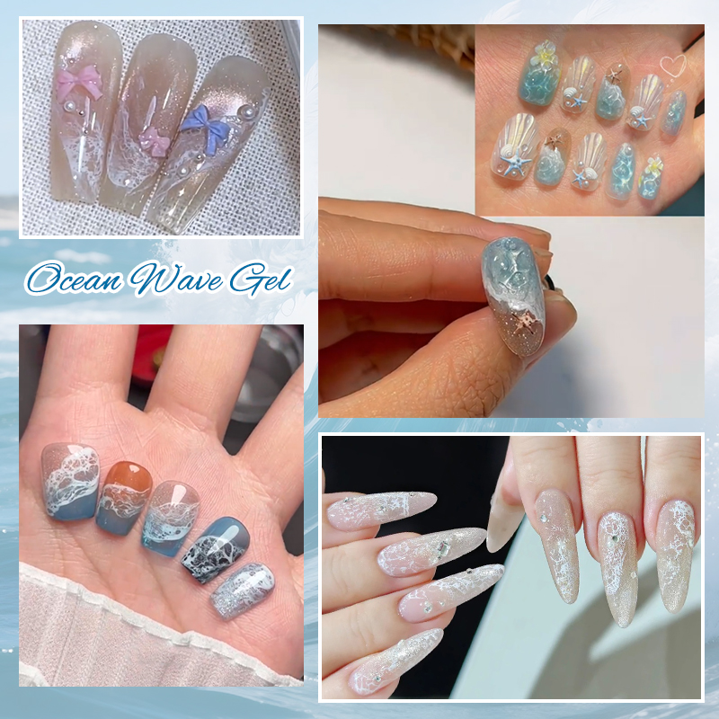 جل أظافر أبيض بتأثير موجات الم - مراجعة Nail Art One Stroke وسعره