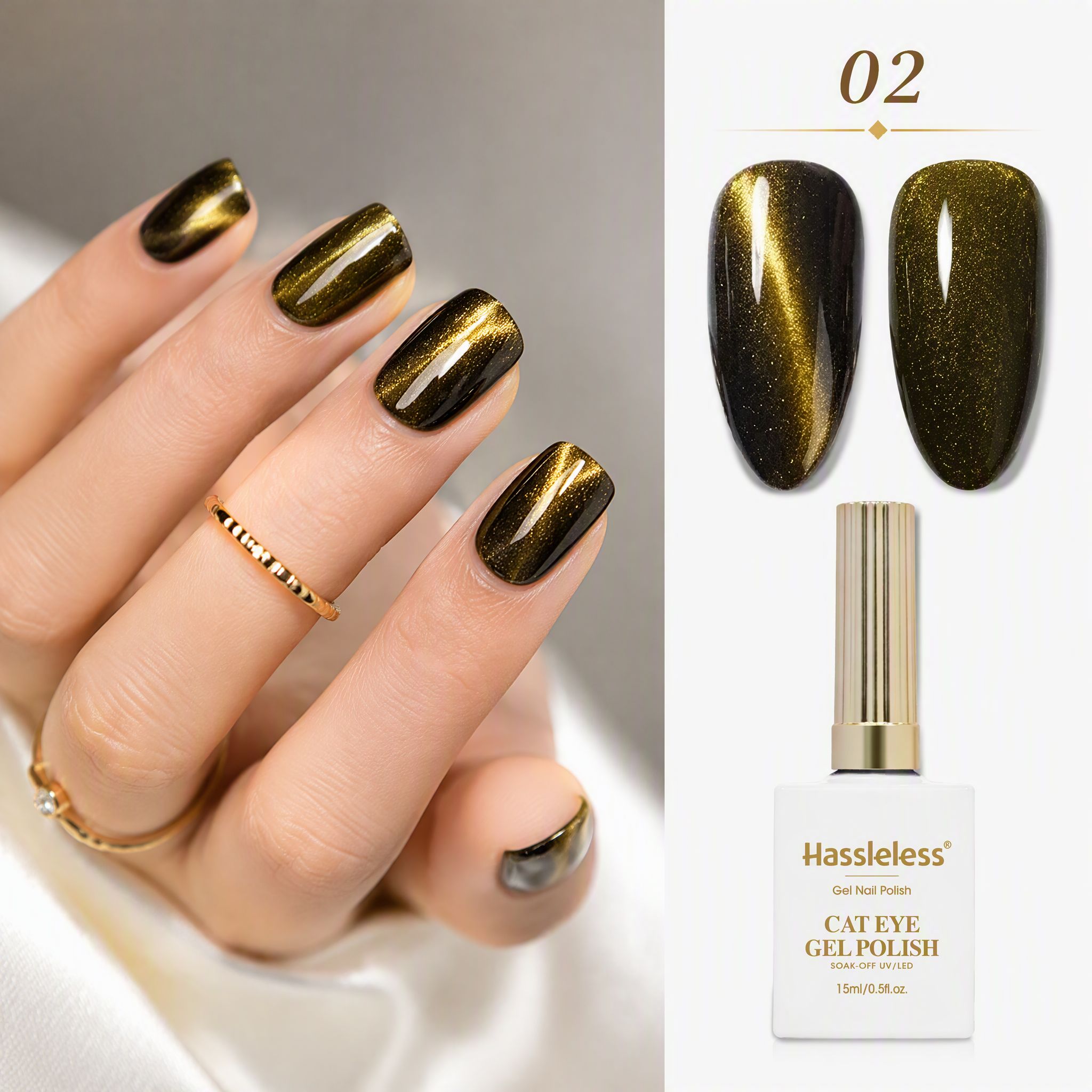 طلاء أظافر جل بتأثير عين القط  - مراجعة Nail Art One Stroke وسعره
