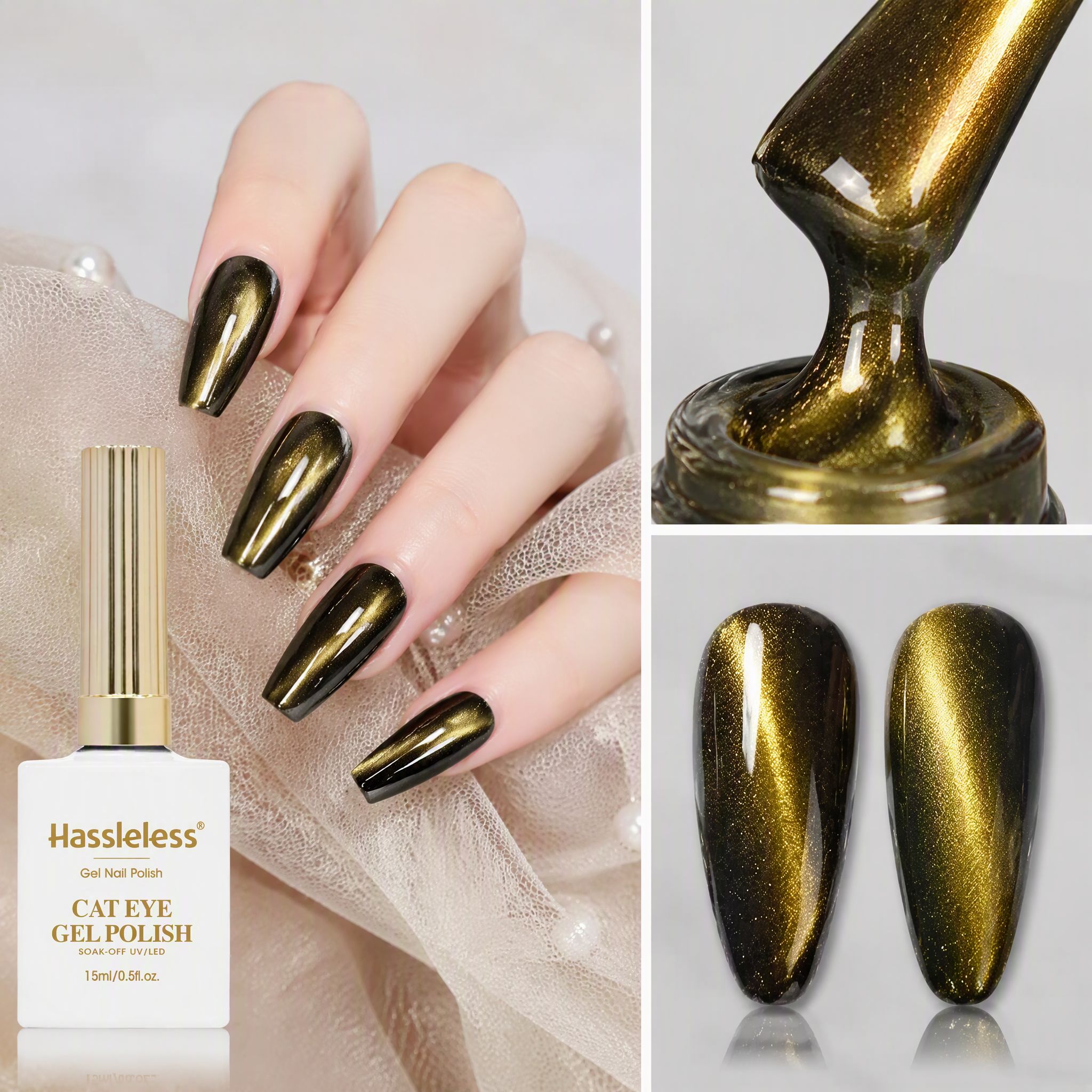 طلاء أظافر جل بتأثير عين القط  - مراجعة Nail Art One Stroke وسعره